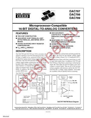 DAC707KP datasheet  